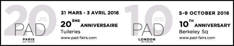 PAD PARIS 2016 - 20th Pavillon of Art and Design by Galerie Mermoz